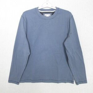 Carbon2Cobalt Mens Crew Neck T Shirt Blue Basic Long Sleeve Size Medium